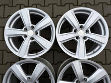 Laden Sie das Bild in den Galerie-Viewer, 4x Alufelge 17 Zoll 7.5" 5x112 48ET Glanz Silber Audi A4 A3 Rim Wheel FEL2690395664mg