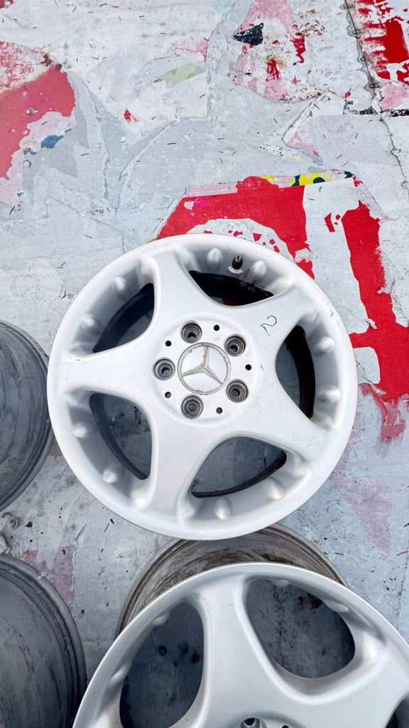4x Alufelge 16 Zoll 6.5" 5x112 56ET Glanz Silber 1684010902 Mercedes-Benz FEL6402975537yb
