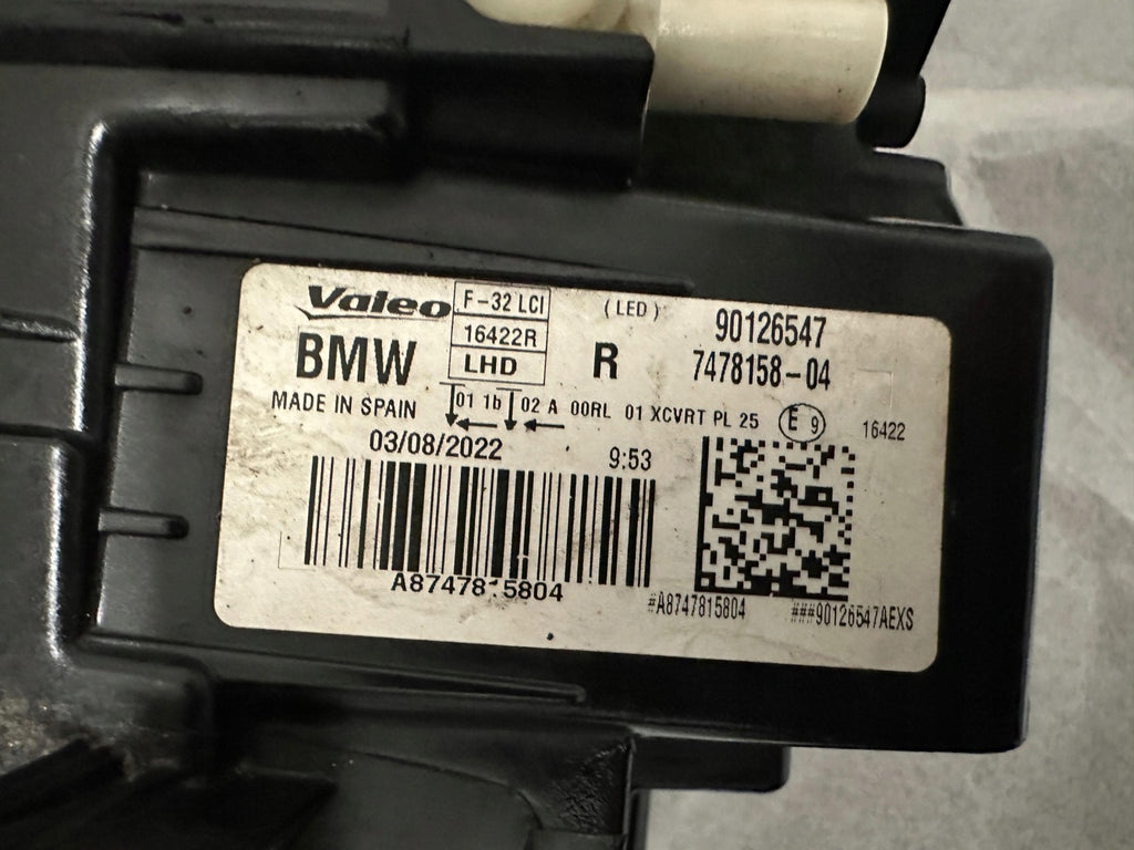Frontscheinwerfer BMW 4 F36 F32 F33 90126547 7478158-04 LED Rechts Headlight SCH4311174026hk