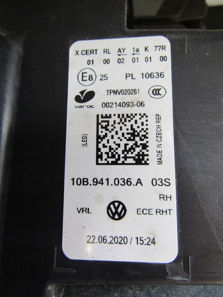 Frontscheinwerfer VW I 10B941036A LED Rechts Scheinwerfer Headlight SCH4392051293jd