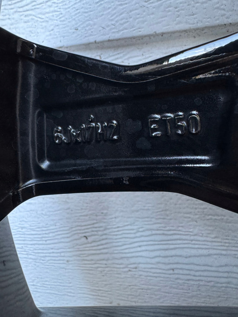 1x Alufelge 17 Zoll 6.0" 5x112 50ET Glanz Schwarz 2K5601025F VW Golf I Caddy FEL8839380342pm