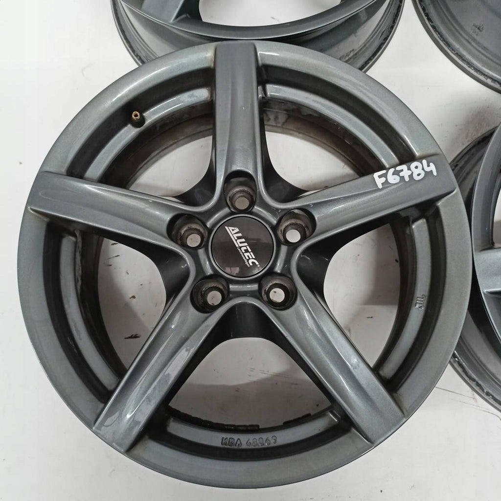 4x Alufelge 16 Zoll 6.5" 5x112 46ET Glanz Grau KBA48069 Audi I Rim Wheel FEL6135421749es
