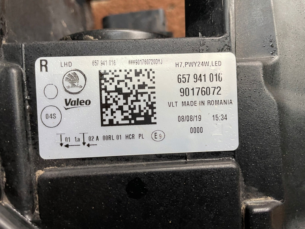 Frontscheinwerfer Skoda Scala 657941016A LED Ein Stück (Rechts oder Links) SCH6067516869es