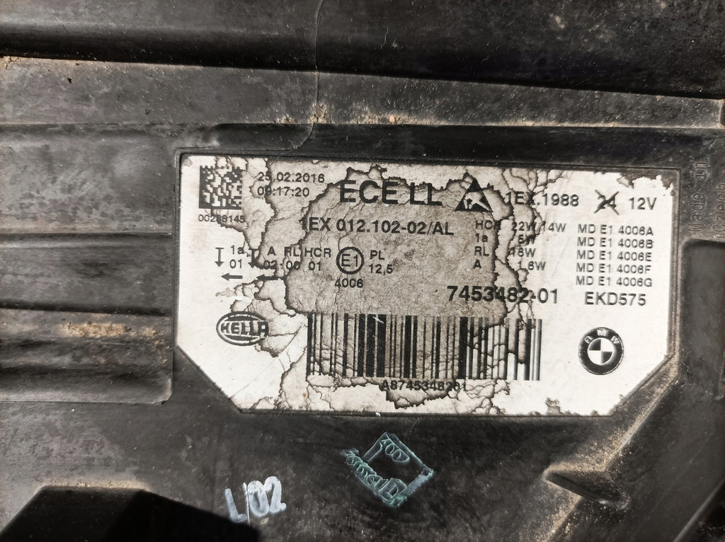 Frontscheinwerfer BMW F30 F31 1EX01210202 Full LED Rechts Scheinwerfer Headlight SCH7542750455lw