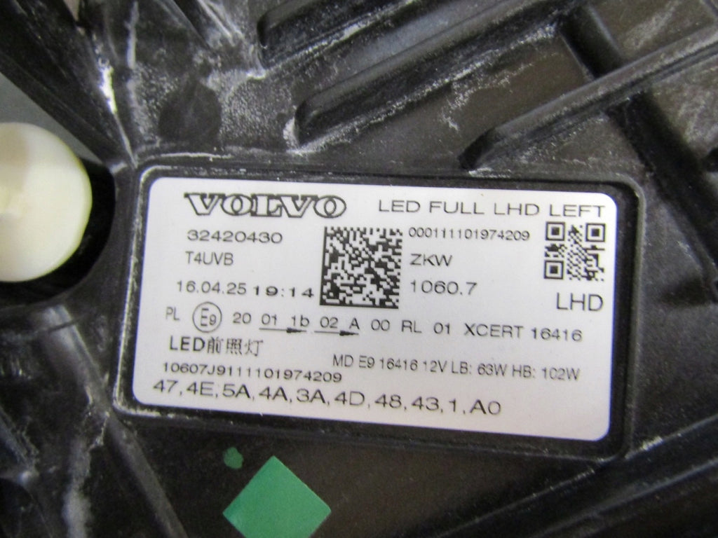 Frontscheinwerfer Volvo Xc60 32420430 LED Links Scheinwerfer Headlight SCH4975444510th