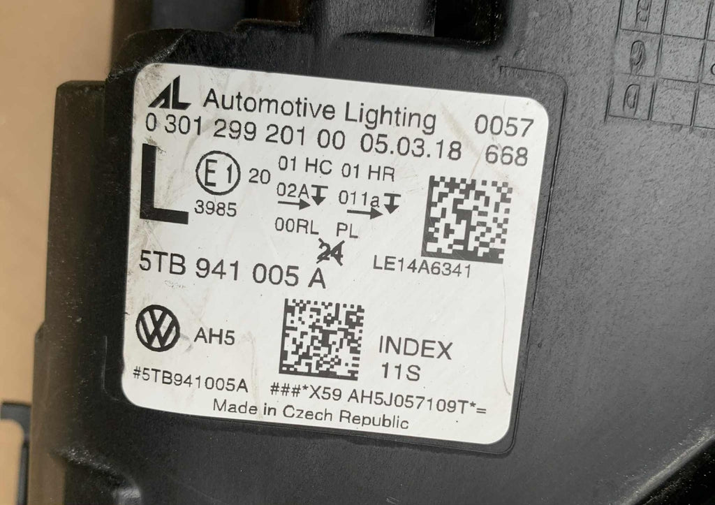 Frontscheinwerfer VW Touran 5TB941005A Links Scheinwerfer Headlight SCH7734063927fd