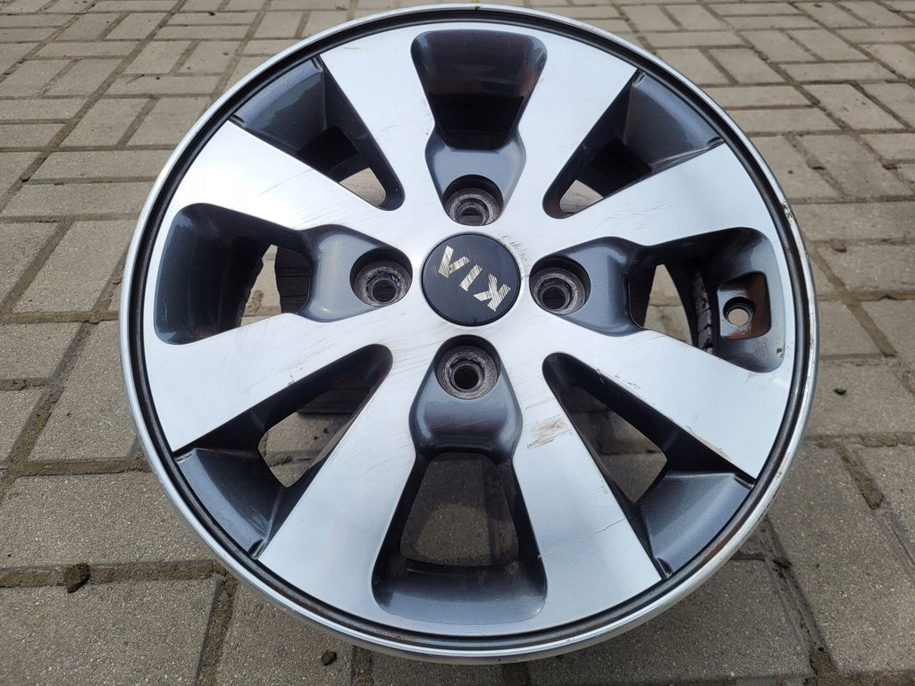 1x Alufelge 14 Zoll 5.0" 4x100 49ET 52910-1Y390 Kia Rio Rim Wheel