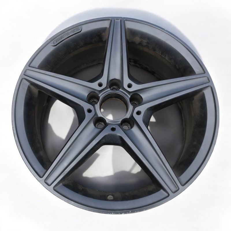 1x Alufelge 18 Zoll 7.5" 5x112 44ET Matt Schwarz A2054011100 Mercedes-Benz Amg