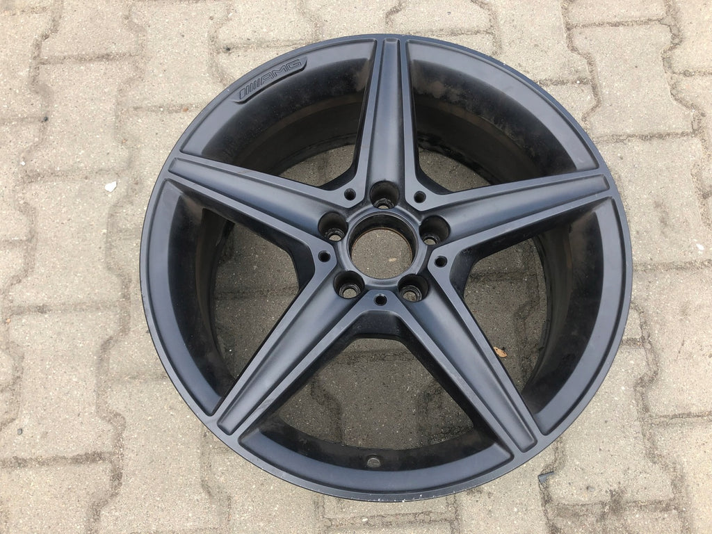 1x Alufelge 18 Zoll 7.5" 5x112 44ET Matt Schwarz A2054011100 Mercedes-Benz Amg