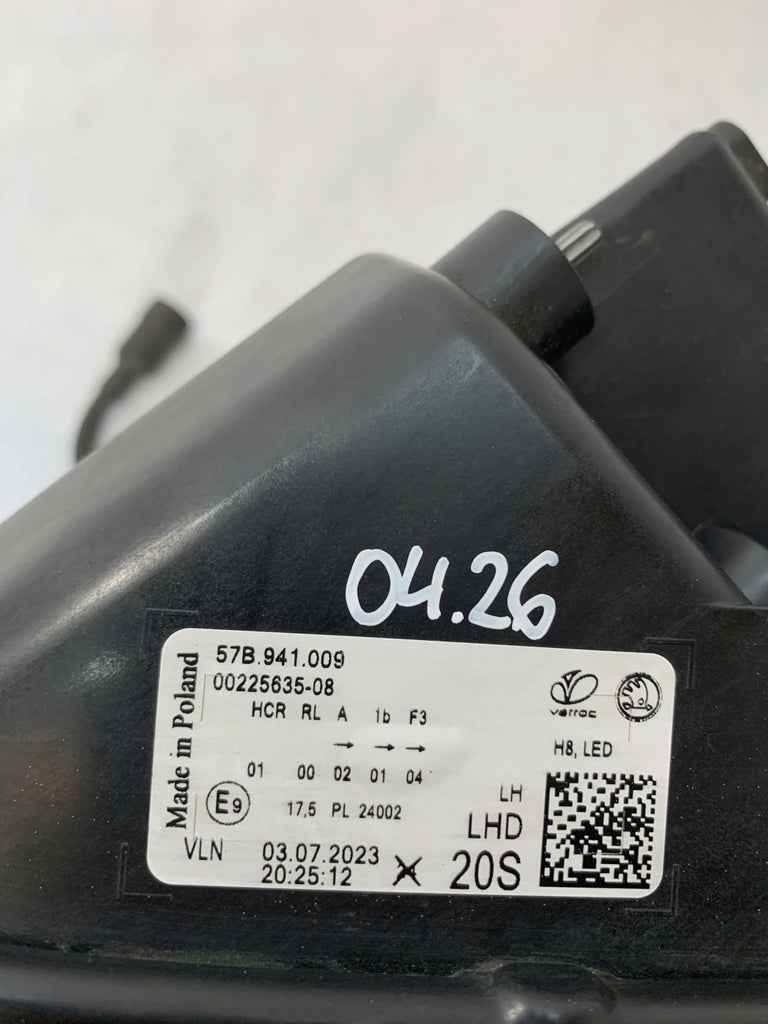 Frontscheinwerfer Skoda Karoq 57B941009 LED Links Scheinwerfer Headlight SCH9190364284wk