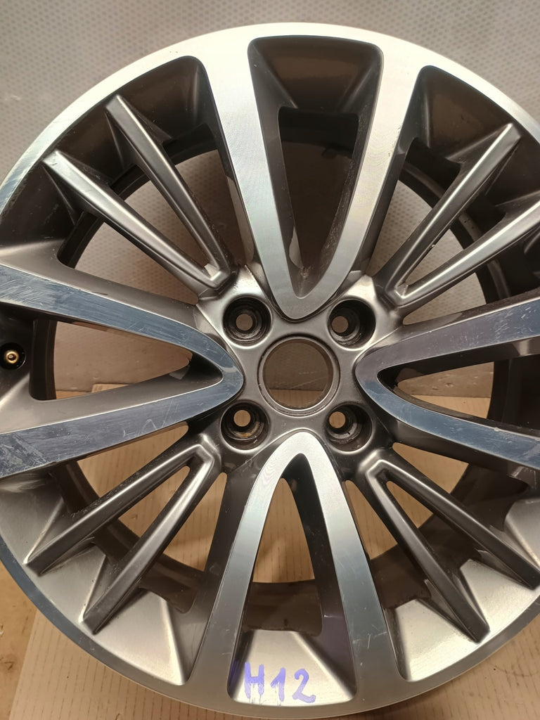1x Alufelge 17 Zoll 6.5" 4x108 20ET Glanz Grau 672044871 Mg Crossland Rim Wheel FEL6958084279uf