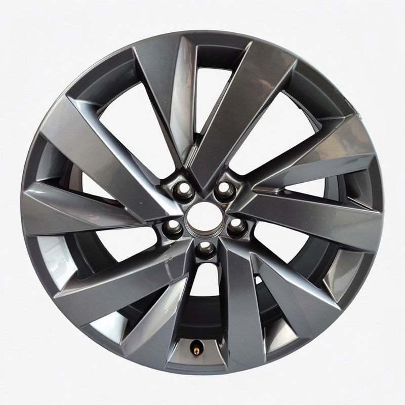 1x Alufelge 18 Zoll 7.0" 5x100 39ET Glanz Silber 2GM601025B VW T Cross T-Cross