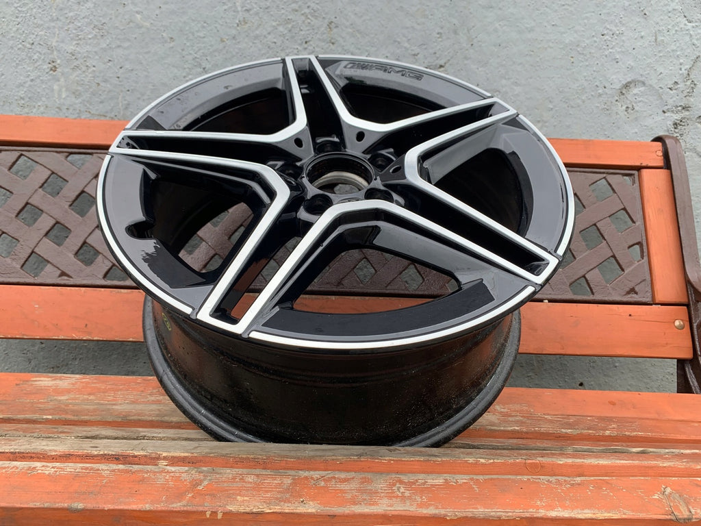 1x Alufelge 18 Zoll 7.5" 5x112 49ET Glanz Schwarz A1774011500 Mercedes-Benz W177