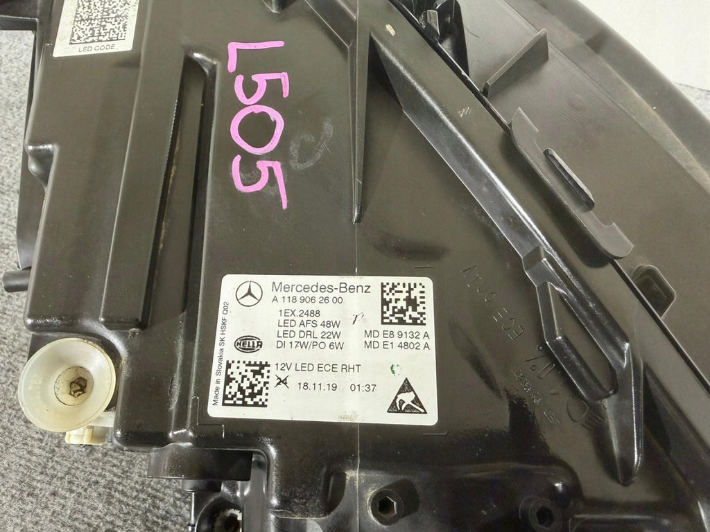 Frontscheinwerfer Mercedes-Benz Cla A1189062600 Rechts Scheinwerfer Headlight SCH7831433618bv