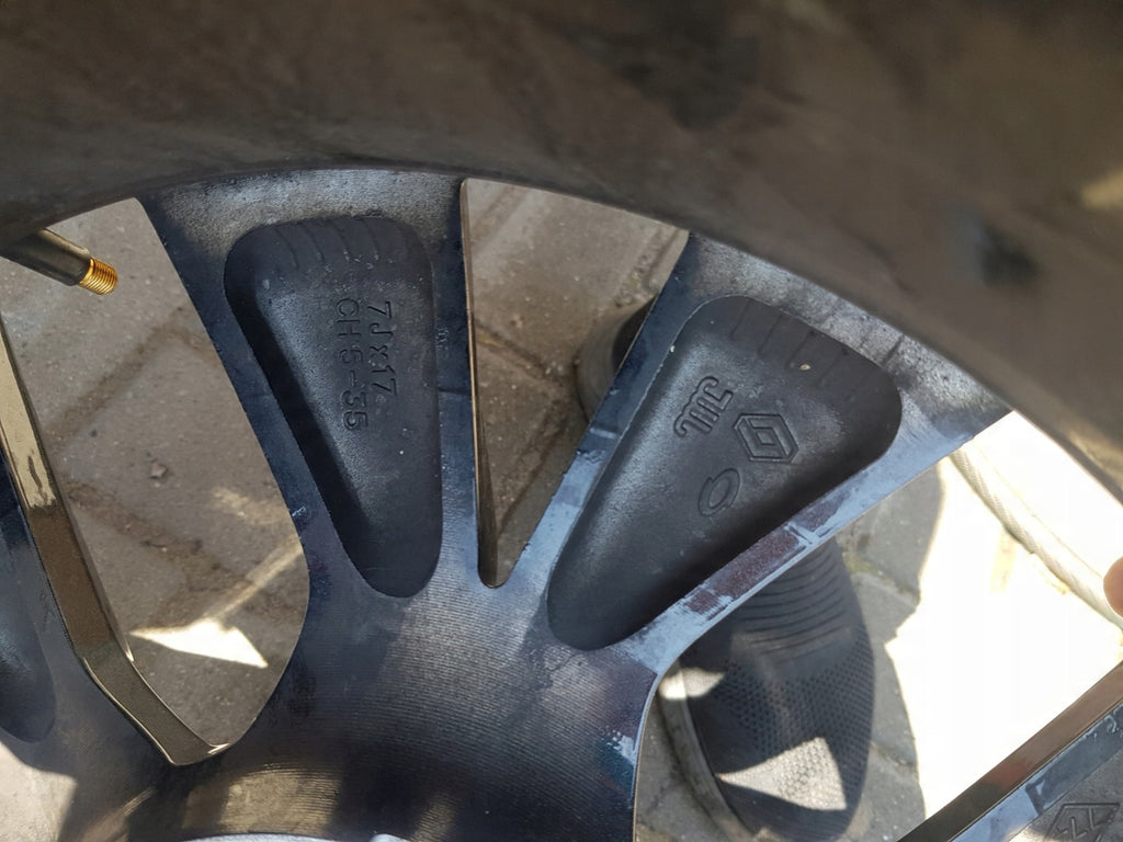 1x Alufelge 17 Zoll 7.0" 5x114.3 35ET Glanz 403002540R 403007242R Renault