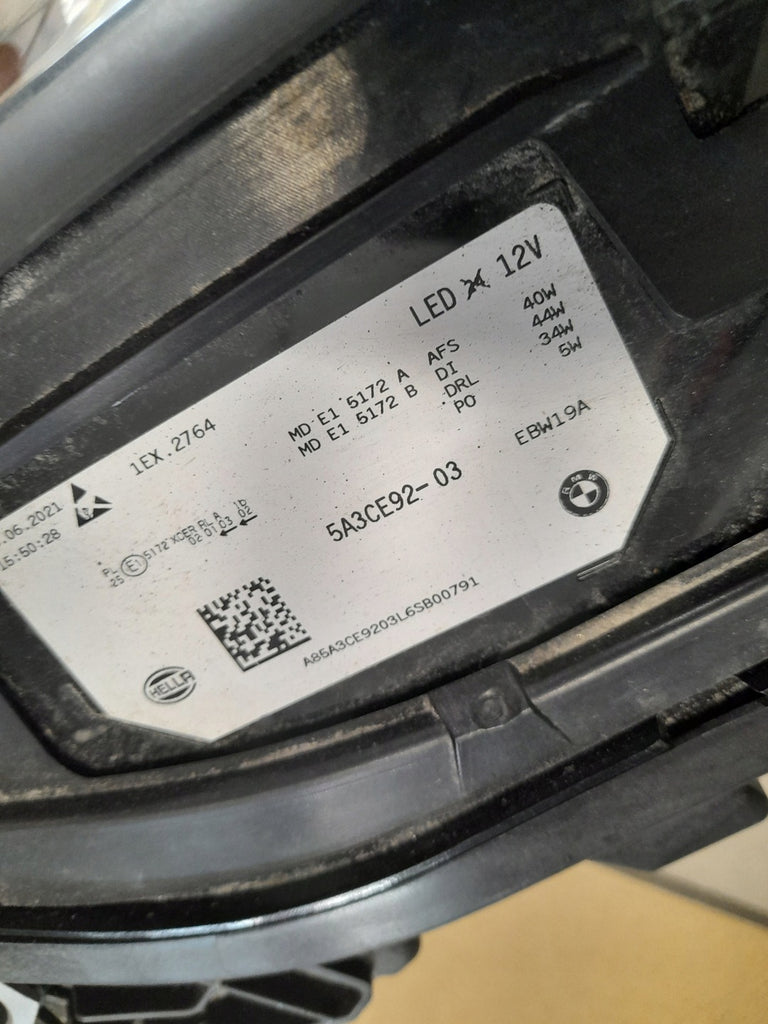 Frontscheinwerfer BMW 5A3CE92-04 LED Rechts Scheinwerfer Headlight