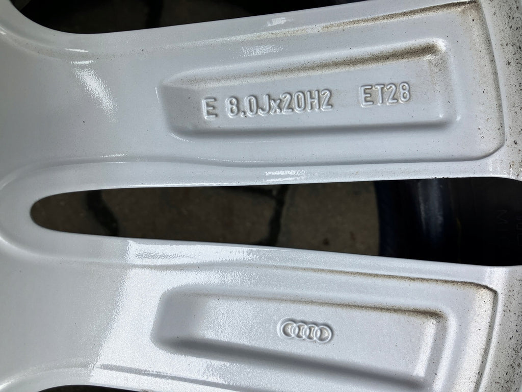 1x Alufelge 20 Zoll 8.0" 5x112 28ET Glanz Silber 4M0601025G Audi Q7 Rim Wheel