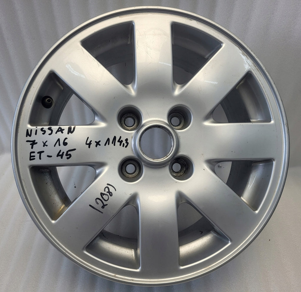1x Alufelge 16 Zoll 7.0" 4x114.3 45ET MA-DAR81 Nissan X-Trail X Trail Xtrail FEL3325165847jd