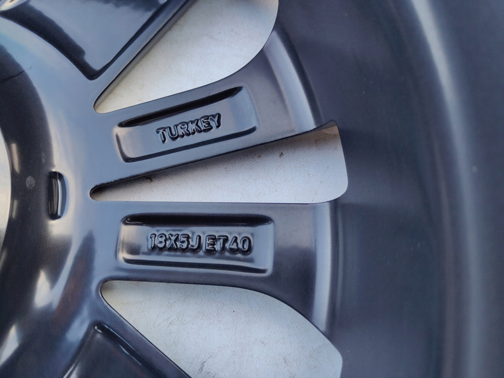 1x Alufelge 18 Zoll 5.0" 4x100 40ET Matt Schwarz 42611-YP210 Toyota Aygo X FEL9126047342fh