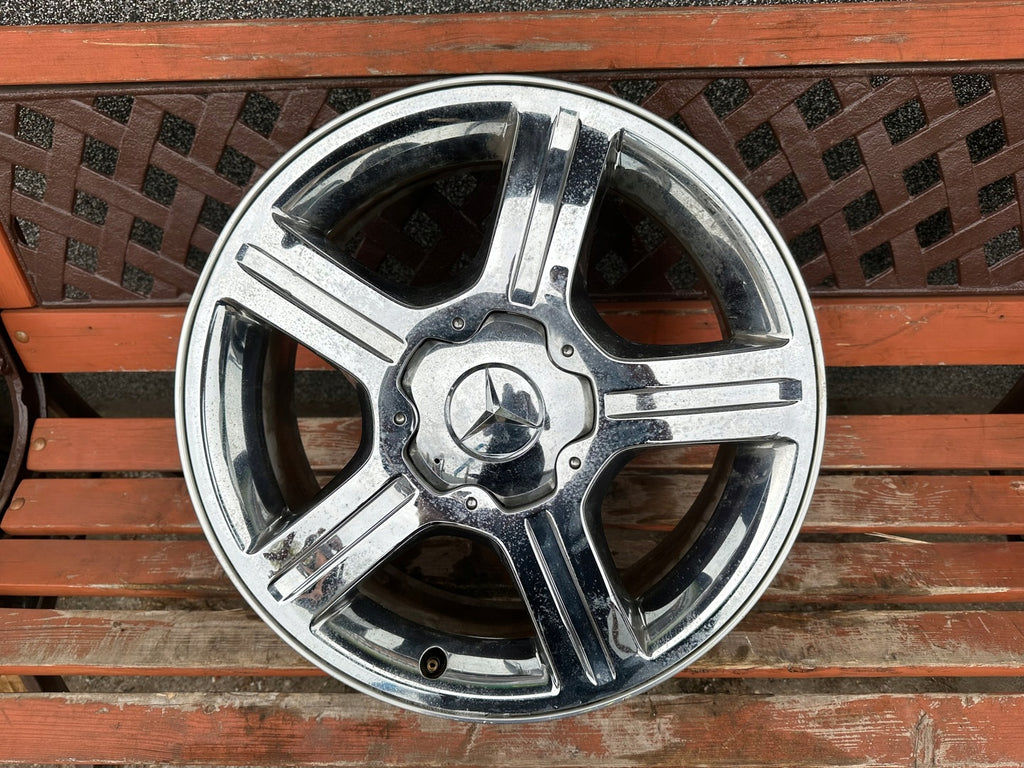 1x Alufelge 17 Zoll 7.0" 5x112 49ET Glanz Silber A1694000902 Mercedes-Benz W169