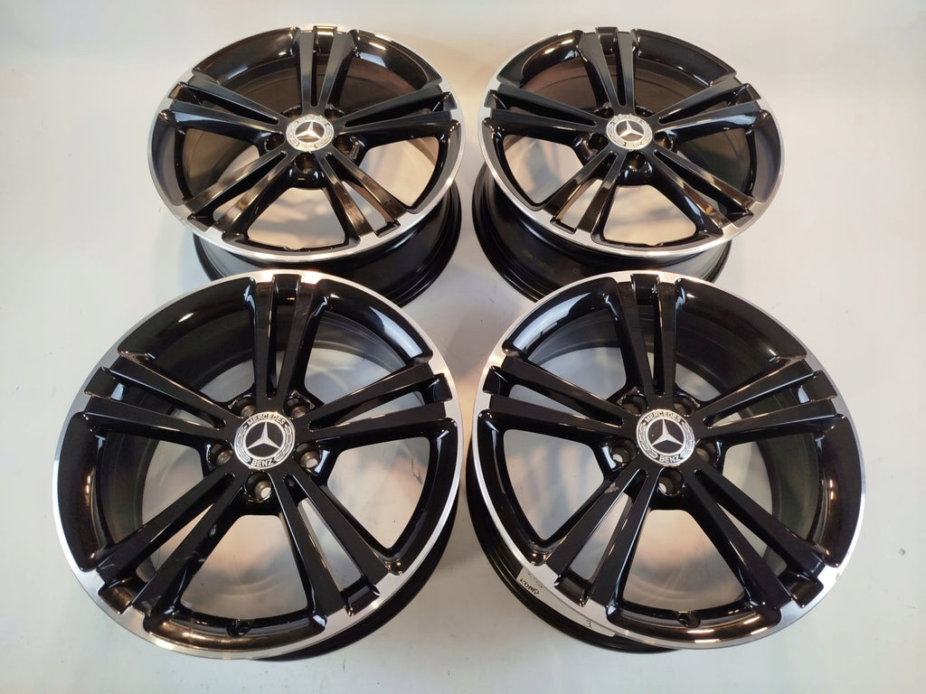 4x Alufelge 18 Zoll 7.5" 5x112 49ET Glanz Schwarz A1774011300 Mercedes-Benz FEL5976688143th