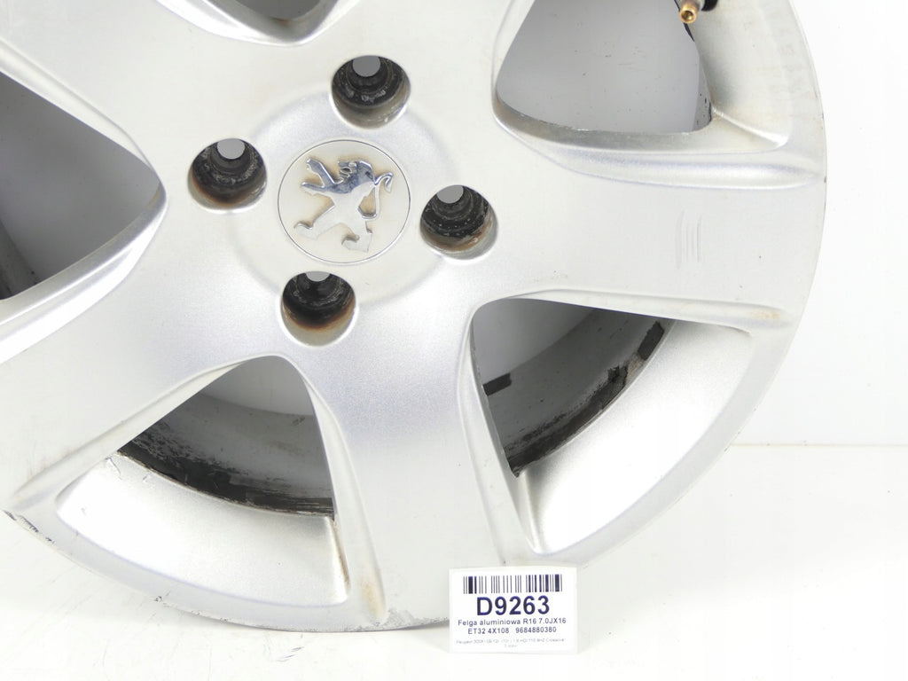 1x Alufelge 16 Zoll 7.0" 4x108 9684880380 Peugeot 3008 Rim Wheel FEL9645204520vi