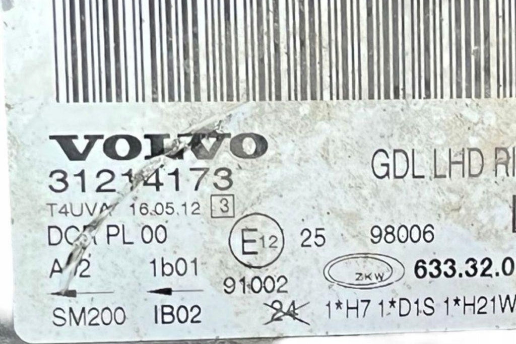 Frontscheinwerfer Volvo S80 II 31214173 Ein Stück (Rechts oder Links) Headlight SCH3683182159ul
