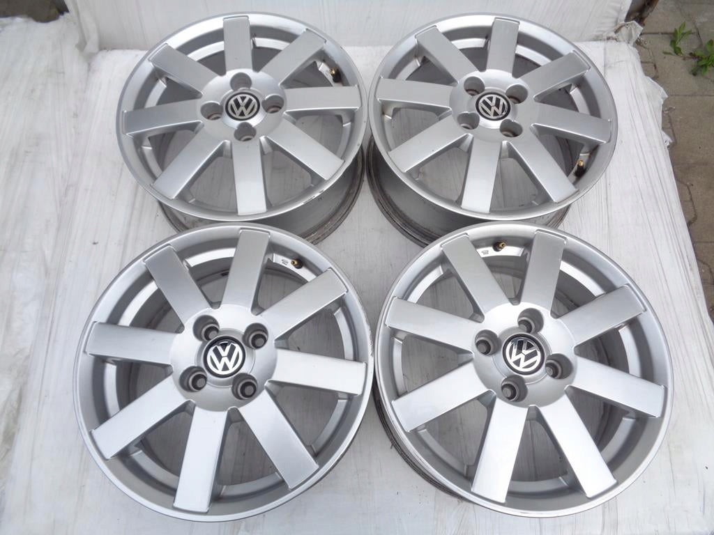 4x Alufelge 15 Zoll 6.0" 4x100 45ET 6N0601025H VW Golf Iii Rim Wheel FEL2570239981xz
