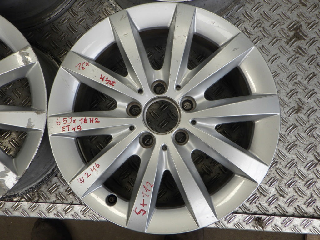 4x Alufelge 16 Zoll 6.5" 5x112 49ET Mercedes-Benz W176 W246 Rim Wheel FEL1652451309vt