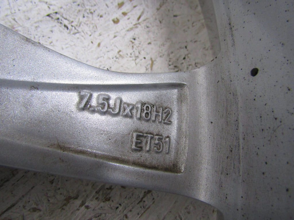 1x Alufelge 18 Zoll 7.5" 5x112 51ET 5F0601025AA Seat Leon Rim Wheel