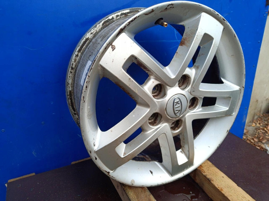 1x Alufelge 16 Zoll 6.5" 5x114.3 Kia I Rim Wheel FEL4166048477qa