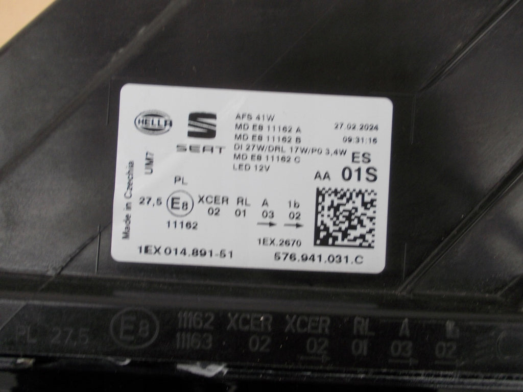 Frontscheinwerfer Seat Ateca 576941031C LED Links Scheinwerfer Headlight