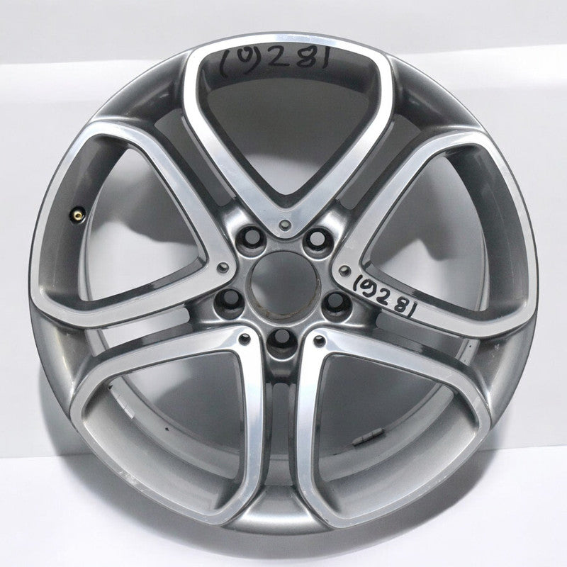 1x Alufelge 18 Zoll 8.5" 5x112 49ET Glanz Grau A2074012602 Mercedes-Benz Amg Mg