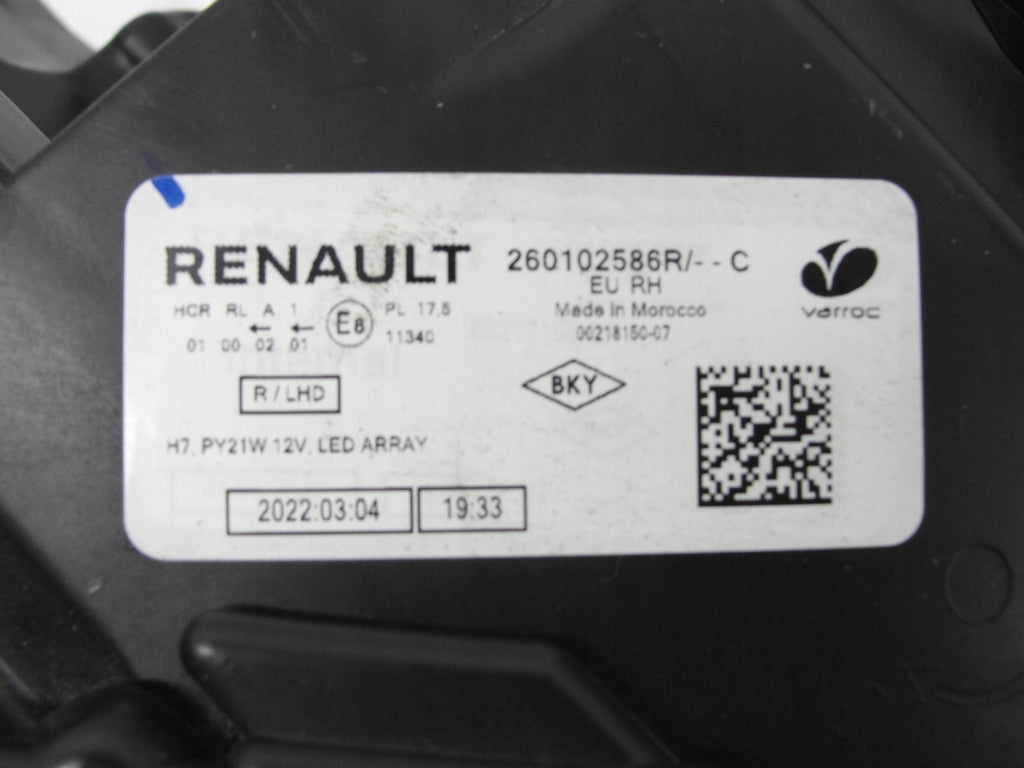 Frontscheinwerfer Dacia Sandero III Logan 260102586R LED Rechts Headlight