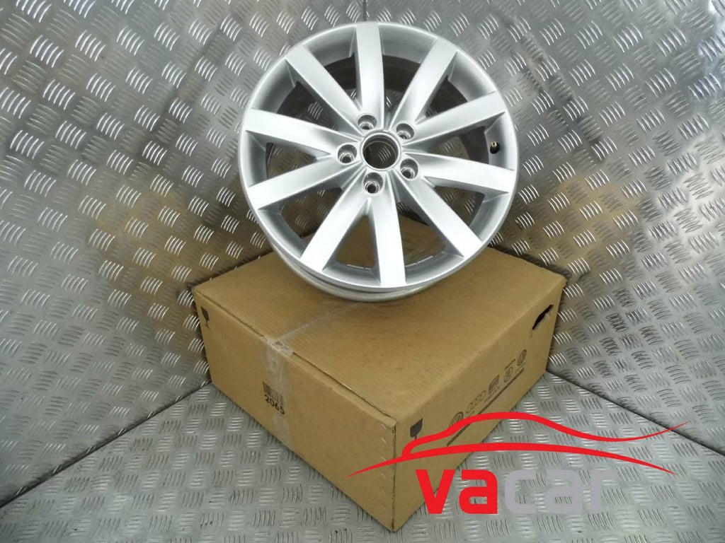 1x Alufelge 17 Zoll 7.0" 5x112 45ET Glanz Silber 5K0601025 VW Passat B7 Golf Vii