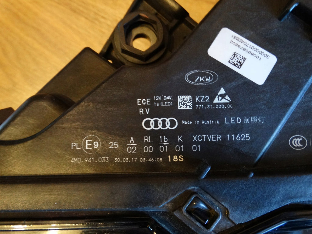 Frontscheinwerfer Audi Q7 4M0941033 LED Links Scheinwerfer Headlight SCH6260820445tp