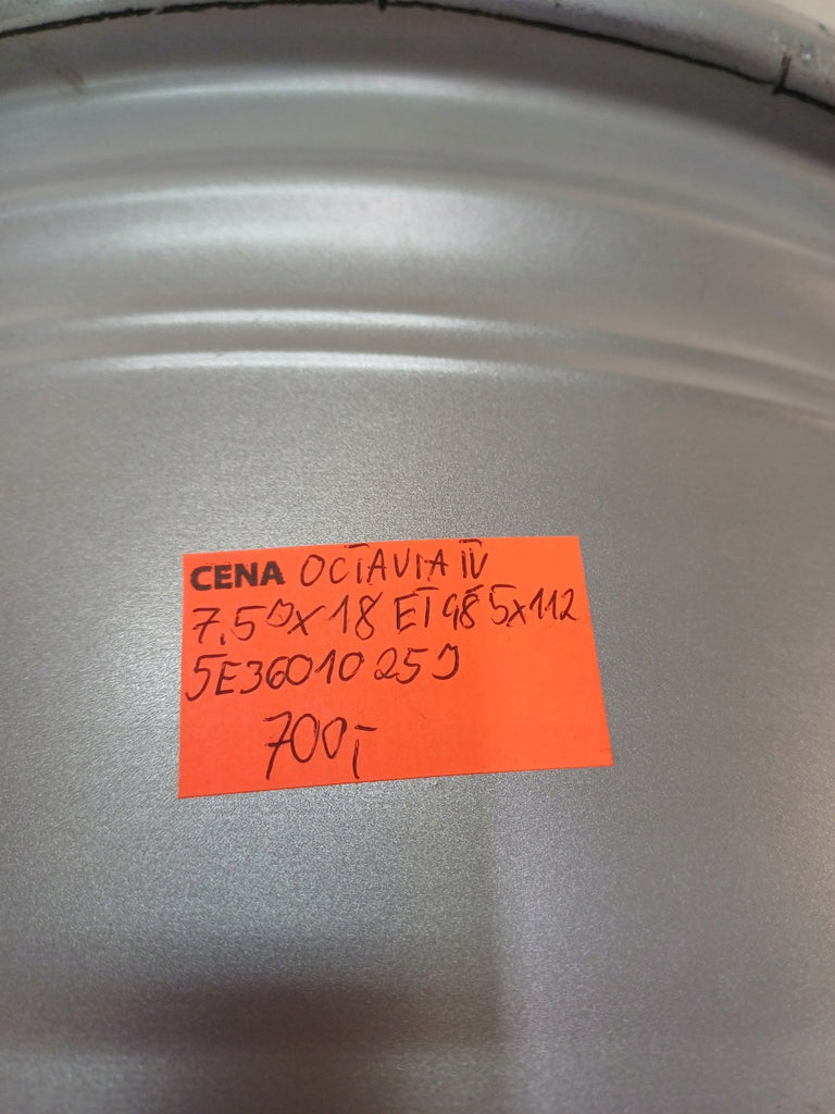 1x Alufelge 18 Zoll 7.5" 5x112 48ET Glanz Silber 5E3601025H Skoda Octavia Iv FEL9100667775ic