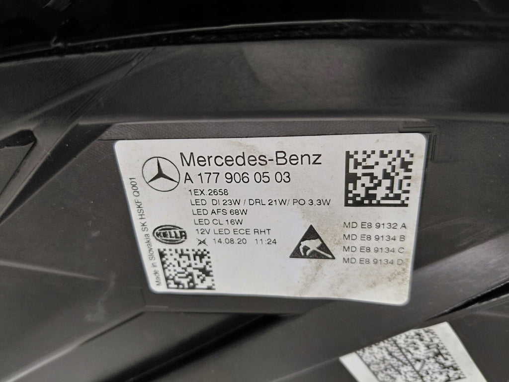 Frontscheinwerfer Mercedes-Benz W177 A1779060503 Links Scheinwerfer Headlight SCH2638719842fc