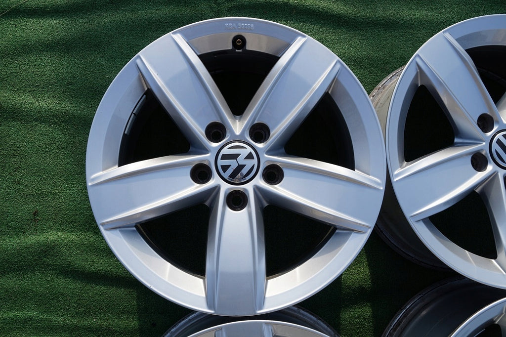 4x Alufelge 16 Zoll 6.5" 5x112 33ET Glanz Silber 7N0071496C VW Tiguan Sharan FEL8073918601ft