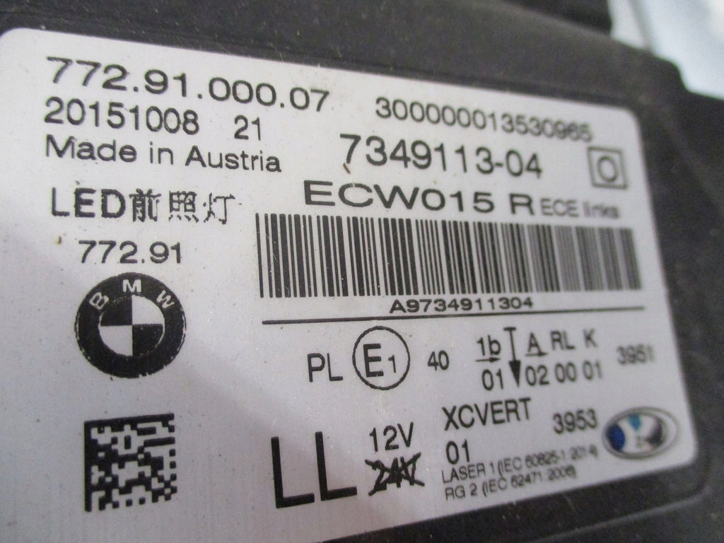 Frontscheinwerfer BMW 7 G11 G12 7349114 7349113 Laser Rechts oder Links SCH9112850458kk