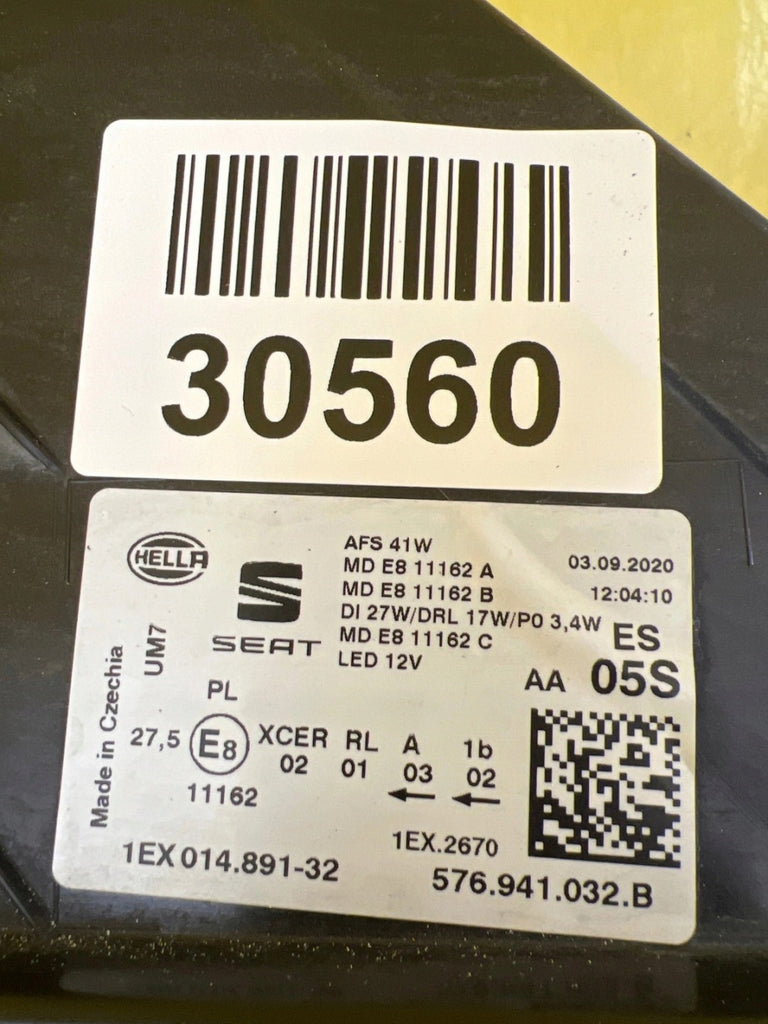 Frontscheinwerfer Seat Ateca 576941032B LED Rechts Scheinwerfer Headlight SCH8752135441cq