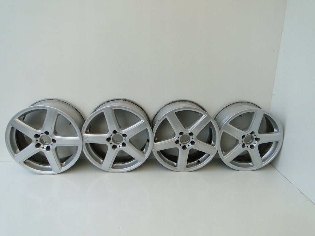 4x Alufelge 16 Zoll 7.5" 5x112 45ET Silber Mercedes-Benz Rim Wheel