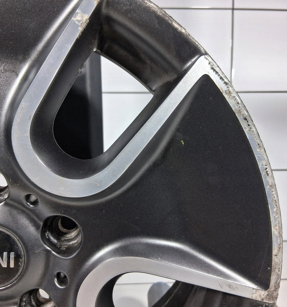 1x Alufelge 17 Zoll 7.0" 5x120 50ET Matt Schwarz 9804373 Mini R60 Rim Wheel FEL9328035027zt