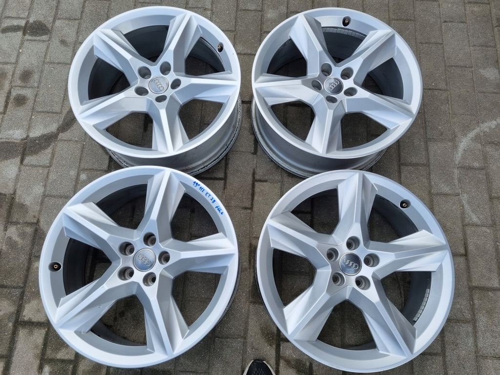 4x Alufelge 19 Zoll 8.0" 5x112 28ET Glanz Silber 4M0601025F Audi Q7 Rim Wheel FEL6727058085oj