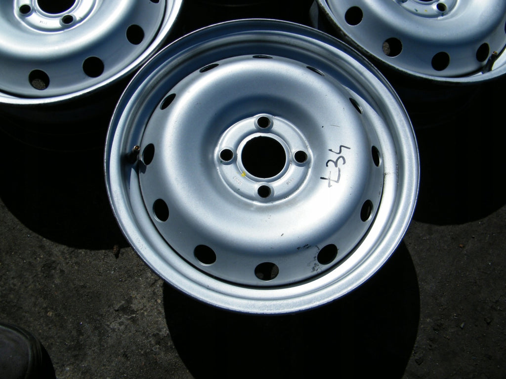 4x Alufelge 15 Zoll 6.0" 4x100 50ET Schwarz Dacia Sandero I Z Logan Rim Wheel FEL3914423100kk
