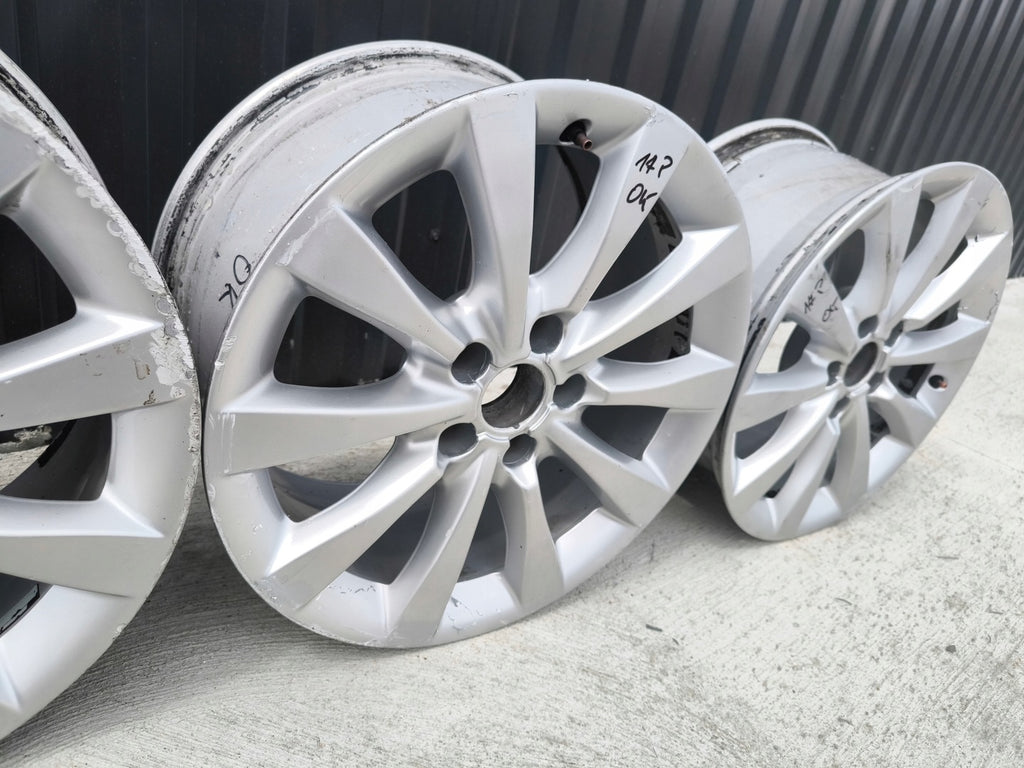 4x Alufelge 17 Zoll 8.0" 5x112 39ET Glanz Silber 4G0601025AG Audi A5 A4