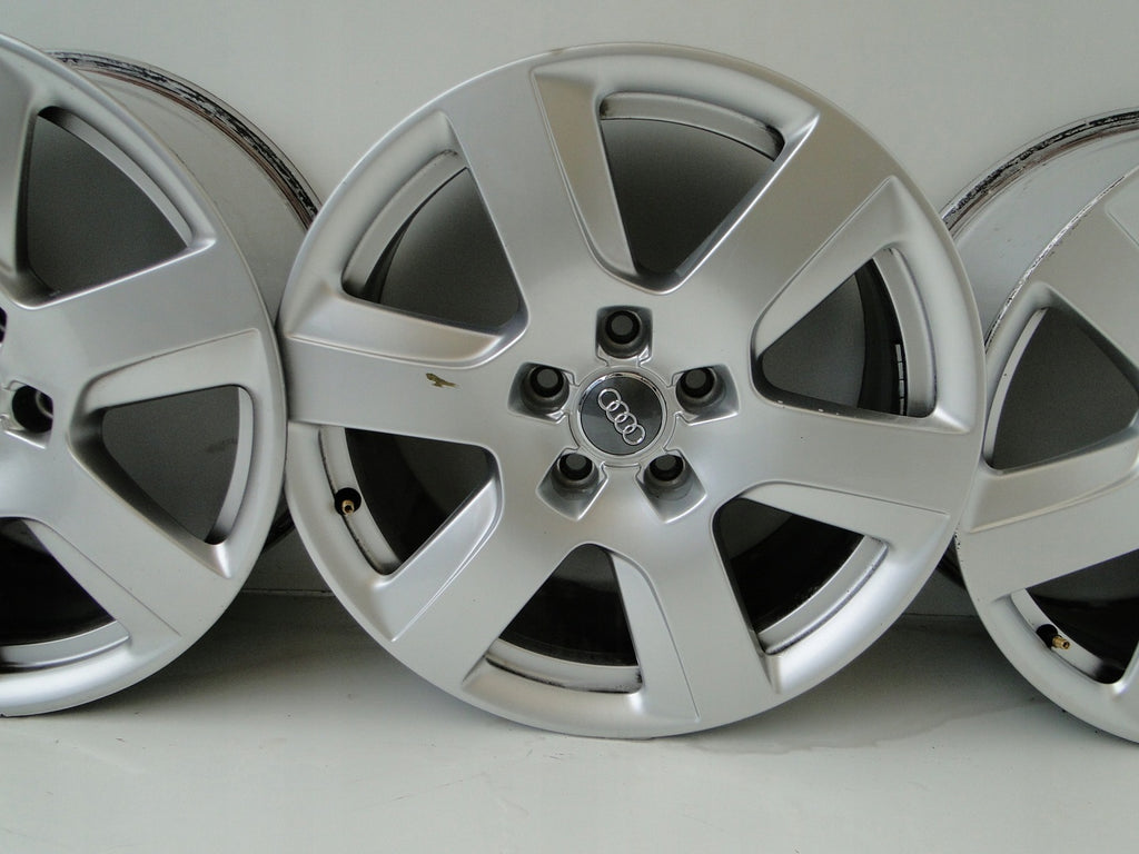 1x Alufelge 17 Zoll 7.5" 5x112 37ET Silber Audi Rim Wheel