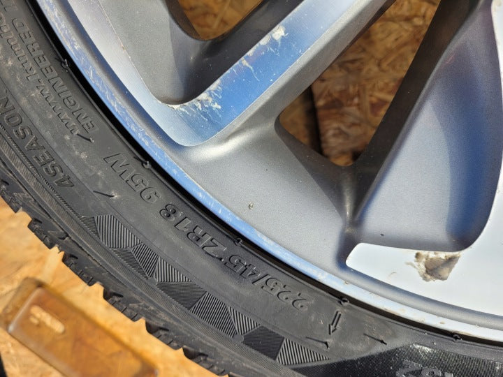 1x Alufelge 18 Zoll 7.5" 4x108 29ET Matt Silber 9688904377 Citroën Ds4 Rim Wheel FEL3141032281ou