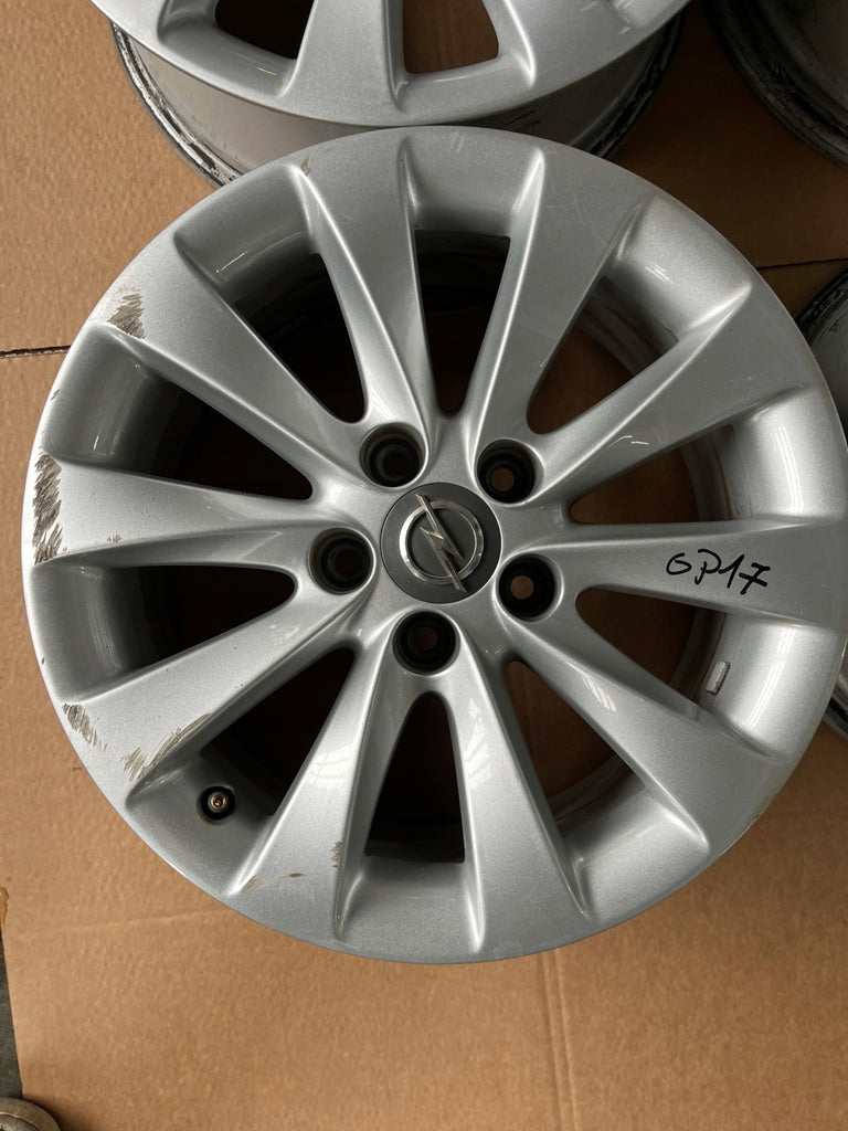 4x Alufelge 16 Zoll 6.5" 5x110 37ET Glanz Silber 13346661 Opel Zafira B Meriva FEL4823897582gn