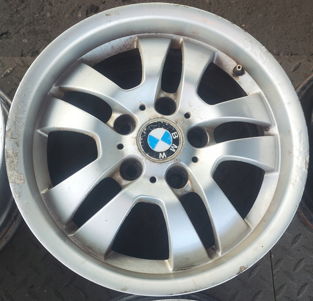 1x Alufelge 16 Zoll 7.0" 5x120 34ET Glanz Silber 6765762 BMW E90 Rim Wheel FEL2262076333gf